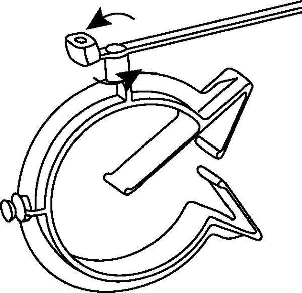 HellermannTyton 156-01345 | 1-Pc Cable Ties With Pipe Clip, 6.0" Long, Attaches To Diameter 1.2" - 1.5", Pa66Hs, Black, 250/Pkg