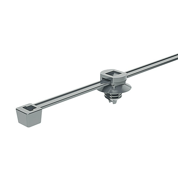 HellermannTyton 156-01693 | CABLE TIE W/FIR TREE 2 PIECES 202MM L 45MM MAX BUNDL GREY