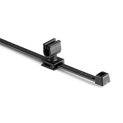 HellermannTyton 156-01811 | MOC Clip, 5 mm, Unassembled to T50R Tie, PA66HIRHSUV, Black, 1000/ctn