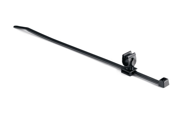 HellermannTyton 156-01813 | MOC Clip, 7 mm, Unassembled to T50R Tie, PA66HIRHSUV, Black, 1000/ctn