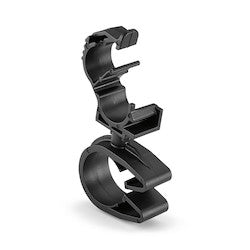HellermannTyton 156-01847 | LOC Locking Clamp, 5-9 mm, to MOC Clip, 22 mm, PA66HIRHSUV, Black, 1000/ctn