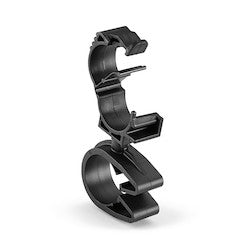 HellermannTyton 156-01871 | LOC Locking Clamp, 10-14 mm, to MOC Clip, 22 mm, PA66HIRHSUV, Black, 1000/ctn
