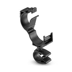 HellermannTyton 156-01887 | LOC Locking Clamp, 15-19 mm, to MOC Clip, 12 mm, PA66HIRHSUV, Black, 1000/ctn