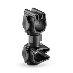 HellermannTyton 156-01949 | MOC Clip to MOC Clip Perpendicular, 6 mm, 6 mm Perpendicular, PA66HIRHSUV, Black, 1000/ctn