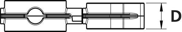 HellermannTyton 156-02158 | MOC Clip to MOC Clip Perpendicular, 19 mm, 14 mm Perpendicular, PA66HIRHSUV, Black, 1000/ctn
