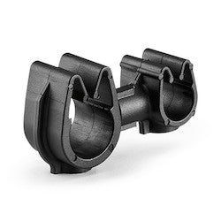 HellermannTyton 156-02296 | MOC Clip to MOC Clip, 6 mm, 9 mm, PA66HIRHSUV, Black, 1000/ctn