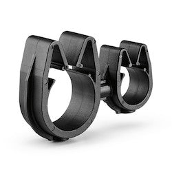 HellermannTyton 156-02345 | MOC Clip to MOC Clip, 12 mm, 19 mm, PA66HIRHSUV, Black, 1000/ctn