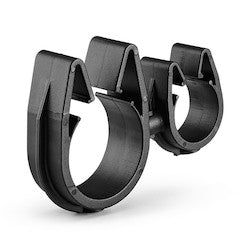 HellermannTyton 156-02357 | MOC Clip to MOC Clip, 16 mm, 22 mm, PA66HIRHSUV, Black, 1000/ctn