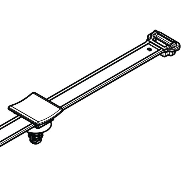 HellermannTyton 156-02434 | 2-Piece Cable Tie/Fir Tree Mount, 6.5mm Hole and M8 Threaded Hole, PA46, Brown, 1200/ctn