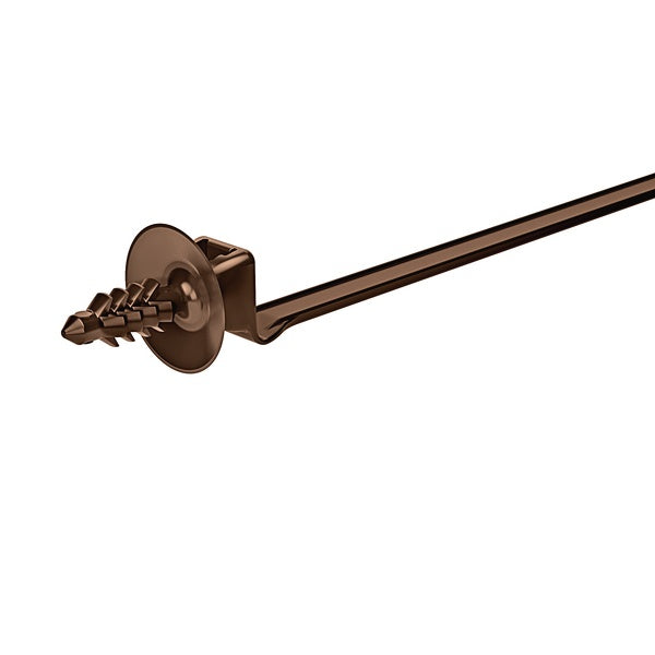 HellermannTyton 157-00144 | 1-Pc Cable Tie/Fir Tree Mount With Disc, 8"L, M6 Threaded Hole, Pa46, Brown, 500/Pkg