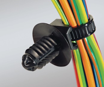 HellermannTyton 157-00236 | Fixing Tie for Hole Round