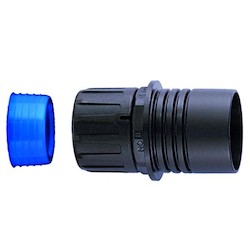 HellermannTyton 166-90011 | HelaGuard Non-Metallic IP68 Conduit Reducer, 0.75" down-to 0.50" Dia, PA66, Black, 5/pkg