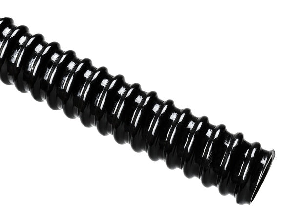 HellermannTyton 166-90220 | HelaGuard SR PVC Tubing, Smooth Bore, Spiral Cover, Std Wt, 0.38" Dia, Bk, 100 ft/Std. Reel