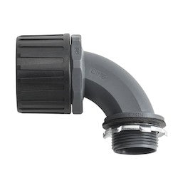 HellermannTyton 166-90788 | Helaguard Nm Ultra Ip68 Fitting, 90-Degree Elbow, 0.75" Npt Thread, 0.75" Dia., Pa66, Black, 1/Pkg