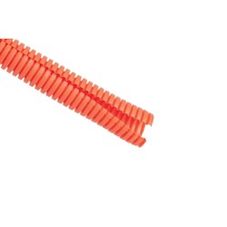 HellermannTyton 169-60125 | Convoluted Tubing, Split, 0.75 Dia, PP-FR, Orange, 500 ft/carton