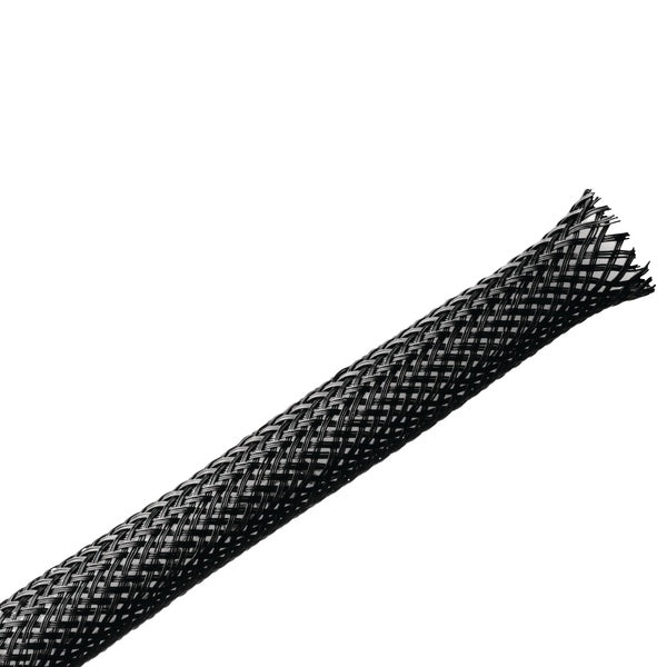 HellermannTyton 170-03035 | Braided Sleeving, Expandable, Fray Resistant, 0.25" Dia, Pet, Black, 100 Ft/Reel