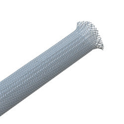 HellermannTyton 170-25000 | Helagaine Braided Sleeving, 50 mm Dia., PA66, Gray, 164 ft/Reel