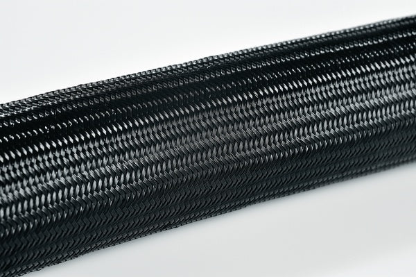 HellermannTyton 170-40600 | Helagaine Braided Sleeving, 6 mm Dia., PA66, BK, 328 ft/Reel