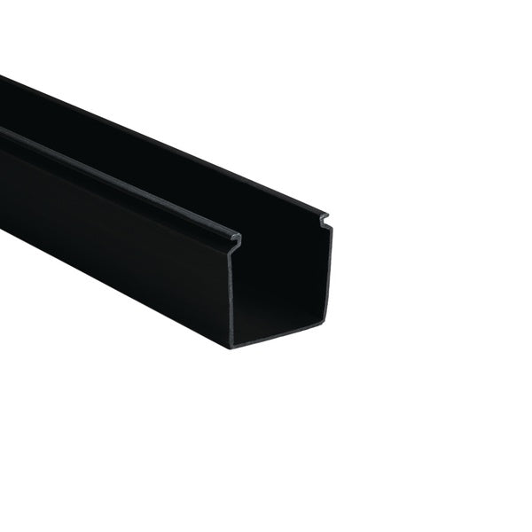 HellermannTyton 181-22005 | Solid Wall Wiring Duct, 2" X 2", Non-Adhesive, Pvc, Black, 120Ft/Carton