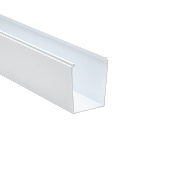 HellermannTyton 181-34001 | Solid Wall Wiring Duct, 3" X 4", Non-Adhesive, Pvc, White, 120Ft/Carton