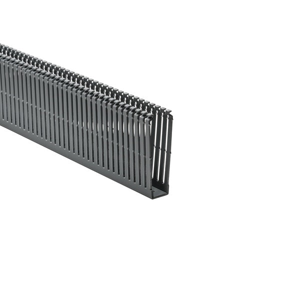 HellermannTyton 184-14002 | High Density Slotted Wall Wiring Duct, 1" x 4", Non-Adhesive, PVC, Gray, 120ft/Carton