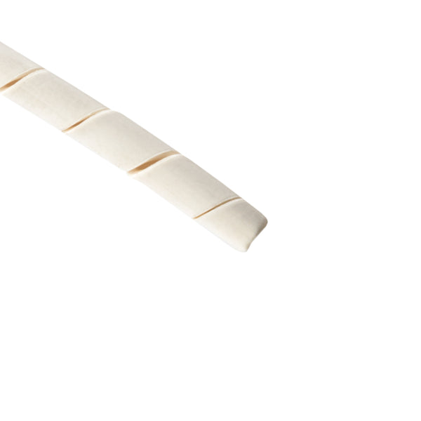 HellermannTyton 1FRP9C | Spiralwrap Protective Sheathing, 0.13" Diameter, Pe-Fr, Natural, 100 Ft/Roll