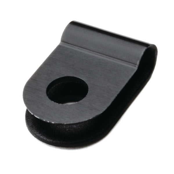 HellermannTyton 211-60000 | P-Clamp, 0.39" Wide, 0.13'' Max Bundle Dia, 0.17'' Mounting Hole Dia, Pa66Hs, Black, 100/Pkg
