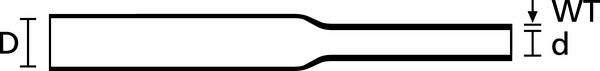 HellermannTyton 300-30957 | Heat Shrink Tubing, Non-Adh, 2:1 Shrink Ratio, 0.37 Supp/.17" Recov Dia, Po-X, Grn/Yel, 16.4Ft/Pkg