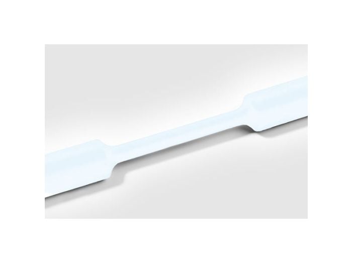 HellermannTyton 309-65165 | Heat Shrink Tubing, 4ft. Long Stick, 2:1 Shrink Ratio, 1/2", 12.7/6.4 Dia, PO, Clear, 10/pkg