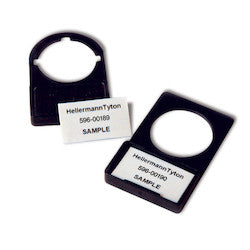 HellermannTyton 596-00190 | Plastic button base, without locators, 1.12" x 1.87", Plastic, Black, 100/pkg