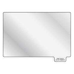 HellermannTyton 596-00792 | Peel-Off Paint Shield, UV Stable, 3.6" x 2.38", PET, Clear, 10/pkg