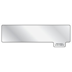 HellermannTyton 596-00796 | Peel-Off Paint Shield, UV Stable, 3.6" x .9", PET, Clear, 10/pkg