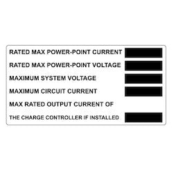 HellermannTyton 596-00863 | Metal Solar Placard, Engravable, DC Module, 4.0" x 2.0", AL, Black, 5/pkg