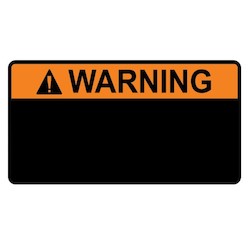 HellermannTyton 596-00868 | Metal Solar Placard, Blank Plate For Engraving, 3.75" x 2.0", AL, Orange/Black, 5/pkg