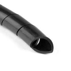 HellermannTyton 5N0C | Spiralwrap Protective Sheathing, 1.0" Dia., PA6, Black, 100 Ft/Roll