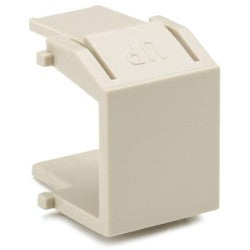 HellermannTyton BLANK-I | Blank Module, ABS 94V-0, Ivory, 10/pkg