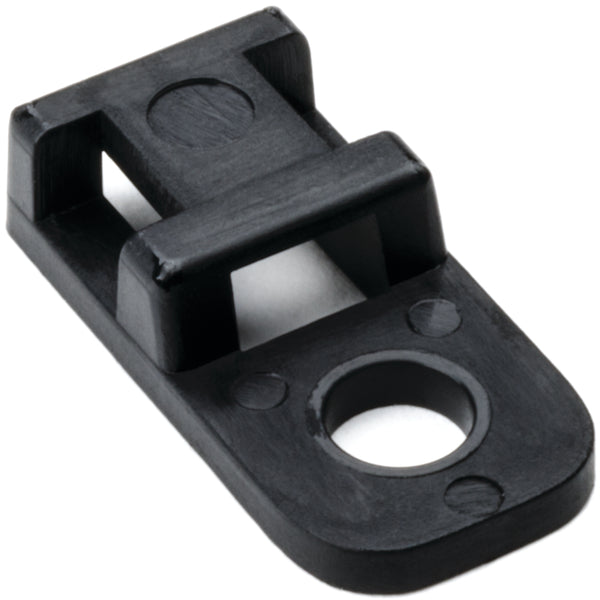 HellermannTyton CTAM20M4 | Cable Tie Anchor Mount, 0.20" Hole Dia, 0.20" Max Tie Width, Pa66, Black, 1000/Pkg