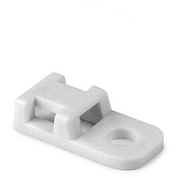 HellermannTyton CTAM210M4 | Cable Tie Anchor Mount, 0.20" Hole Dia, 0.20" Max Tie Width, Pa66, White, 1000/Pkg
