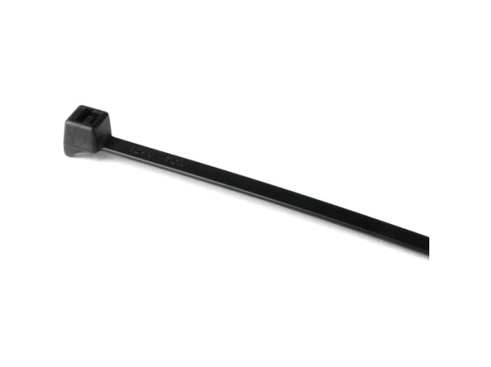 HellermannTyton CTT60R0HIRC2 | Clamp Tie, 8" Long, 60lb Tensile Strength, PA66HIRHS, Black, 100/pkg