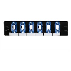 HellermannTyton FAP6SMTP | Adapter Panel Preloaded with 6 MTP SM, Blue, 1/pkg
