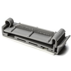 HellermannTyton FC2.2AK2 | Flat Ribbon Cable Clamp, Adhesive, 2.2'' Max Cable Width, 0.156" Hole Dia, Pa66, Gray, 50/Pkg