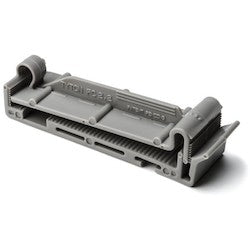 HellermannTyton FC2.2K2 | Flat Ribbon Clamp, 2.2" Max Cable Width, 0.156" Hole Dia, Pa66, Gray, 50/Pkg