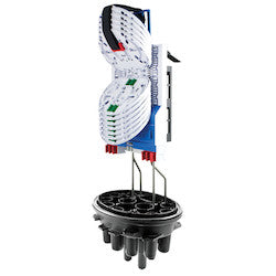 HellermannTyton FDNIRABBAWX | IR FDN 16 Port Cover-AB Basket with SE 12 SE trays (144 fibers), PP, Black, 1/pkg