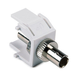HellermannTyton FIBERINSERT-W | ST Fiber Module, White, 1/pkg