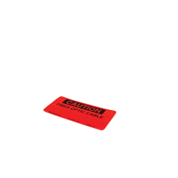 HellermannTyton FOM-175 | Fiber Optic Cable Marker, 3.5" X 1.75", Polyethylene, Orange, 25/Pkg