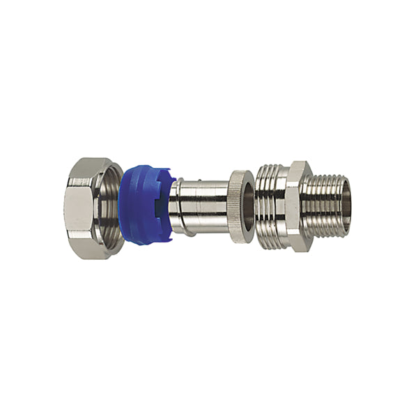 HellermannTyton FSU40-M40-C | Metallic Compression Fitting, Straight, M40 Metric Thread, 1.25" (40Mm) Dia, Npb Metal, 1/Pkg
