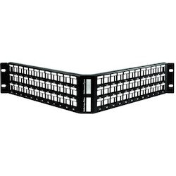 HellermannTyton GSTAPP-2U72SC | GST Modular Patch Panel 72 Port, 2U, Steel, Black, 1/box