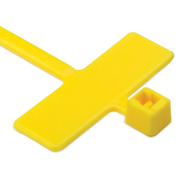 HellermannTyton IT18R4L4 | Milspec Identification Tie, 3.9" Long, Ms3368, 18Lb Tensile Strength, Pa66, Yellow, 200/Pkg