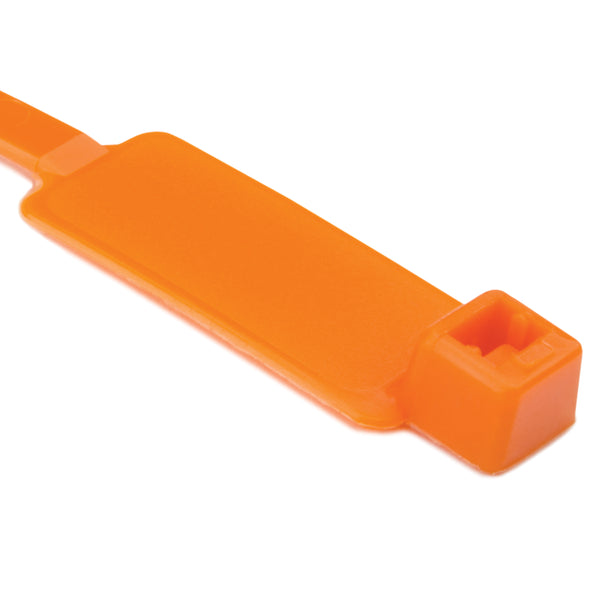 HellermannTyton IT50L3M4 | Milspec Identification Tie, 15.4" Long, Ms3368, 50Lb Tensile Strength, Pa66, Orange, 1000/Pkg
