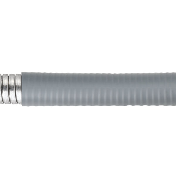 HellermannTyton LTP32G-25M | Helaguard Spiral Metallic Conduit, Flexible, 1.0" (32Mm) Dia, Gs/Pvc, Gray, 82Ft/Reel